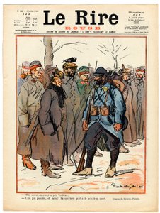 Titelblatt von „Das rote Lachen“, Satirisch in Farben von Ricardo Flores