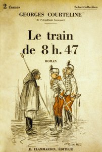 Titelblatt des Buches „Le train de 8h47“ von Georges Courteline, Illustrationen von Ricardo Flores ca. 1908 von Ricardo Flores