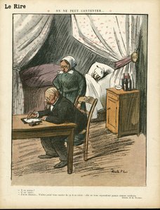 Illustration von Ricardo Flores (1878-1918) in Le Lire, 08/02/13 - Man kann es nicht allen recht machen - Medizin, Innenarchitektur