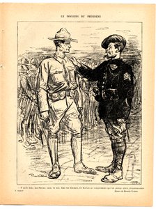 Das rote Lachen, satirisch in Schwarz-Weiß von Ricardo Flores