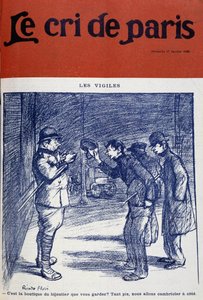 Nachtwächter und Einbrecher, von Ricardo Flore - Der Schrei von Paris vom 17.01.1909 von Ricardo Flores