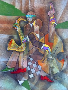 Abstrakte Jazz-Performance