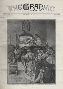 Die Krankheit des Papstes - Die Krankheit des Papstes. Papst Leo XII. empfängt Kardinäle, 14. Juli von Riccardo Pellegrini
