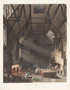 Küche des Trinity College, Cambridge, frühes 19. Jahrhundert