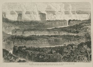 Victoriafälle, Afrika, um 1855 von John Pardon