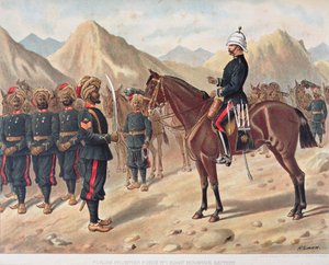 Punjab Frontier Force Nr.1 Kohat Mountain Battery, die anglo-indische Armee der 1880er Jahre