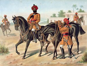 Die 1. Bengalische Kavallerie, Paradeuniform, Anglo-Indische Armee der 1880er Jahre