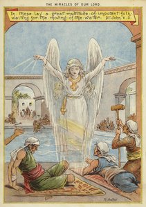 Die Wunder Christi: Kranke Menschen warten auf die Bewegung des Wassers durch einen Engel von Richard Andre