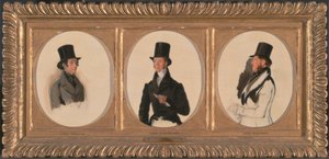 Studien für die Porträts von Lord Eglinton, Lord Douglas und Lord Stradbroke in 
