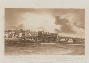 An den Ufern der Marne unterhalb der Brücke bei Charenton 1803; Platte 19 aus Ansichten in Paris, das Emanuel-Volumen Nachzeichnung der Platte B1981.25.2628