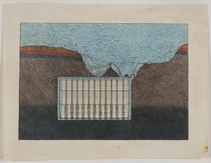 Eine Waschansicht des Schildes, ca. 1818-39 von Richard Beamish