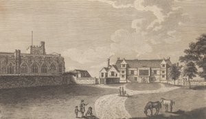 Der alte erzbischöfliche Palast in Maidstone, aus Edward Hasted