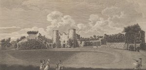 Tunbridge Castle in der Grafschaft Kent, aus Edward Hasteds, Die Geschichte und..., 1777-90