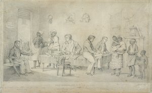 Büro des Sklavenschützers, Trinidad, ca. 1833 von Richard Bridgens