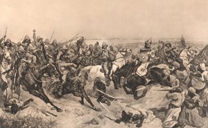 Der Angriff der 21. Lanzenreiter in der Schlacht von Omdurman