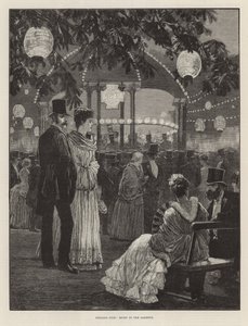 Abendfest zugunsten der Londoner Krankenhäuser - Musik in den Gärten von Richard Caton Woodville