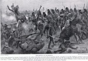 Die Schlacht von Salamanca, Illustration aus 