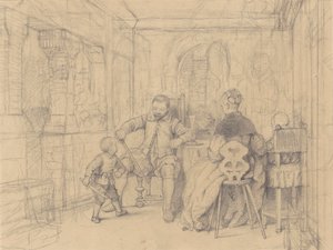 Die Fechtstunde, ca. 1847-49 von Richard Caton Woodville