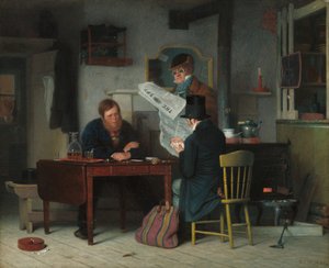 Warten auf die Bühne, 1851 von Richard Caton Woodville