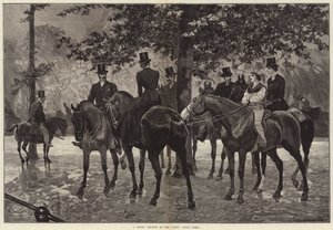 Ein heftiger Schauer in der Row, Hyde Park