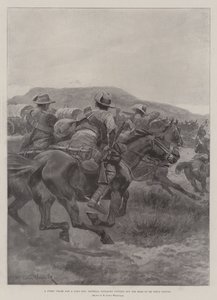 Eine lange Verfolgung, Imperial Yeomanry schneidet den Rückzug von De Wets Konvoi ab von Richard Caton Woodville junior