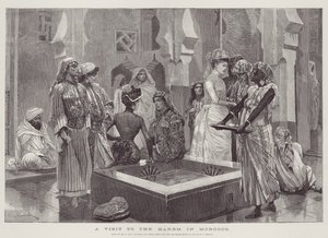Ein Besuch im Harem in Marokko von Richard Caton Woodville junior