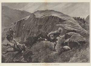 Hirschjagd in den Highlands, auf der Jagd nach einem zweiten Schuss von Richard Caton Woodville junior
