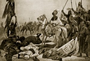 Hyder Ali bei Conjeveram, 1780, Illustration aus 