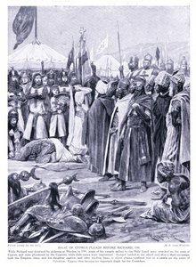 Isaak von Zypern fleht vor Richard I. AD1191, 1920er Jahre