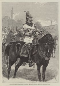 Prinz Heinrich von Battenberg in der Uniform der Garde-du-Corps der preußischen Haushaltskavallerie