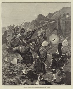 Die 92. (Gordon) Highlanders im Scharmützel von Richard Caton Woodville junior