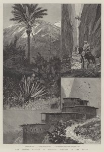 Die britische Mission nach Marokko, Landschaft im Atlasgebirge von Richard Caton Woodville junior