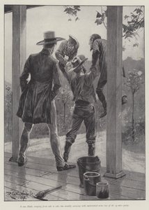 Der Mann und der Berg, von Bret Harte von Richard Caton Woodville junior