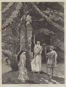 Die pastoralen Spiele im Coombe House, Die treue Schäferin von Richard Caton Woodville junior