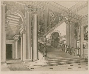 Buckingham Palace, Treppenhaus von Richard Cattermole