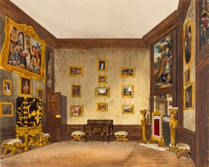 Das Schreibkabinett des Königs, Hampton Court, aus 
