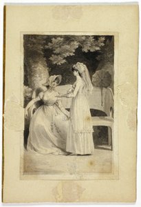 Zwei Frauen in einem Garten von Richard Corbould