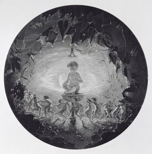 Puck und die Feen, graviert von William Home Lizars (1788-1859) von Richard Dadd