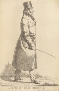 John Fane, 11. Earl of Westmorland; Eine Ansicht von Burghersh von Richard Dighton