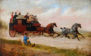 Leeds Royal Mail Coach, ca. 1875 von Richard Dodd Widdas