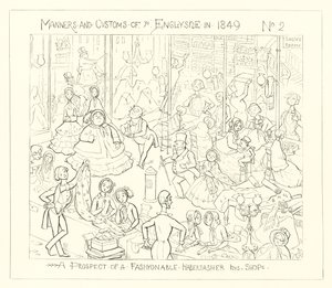 1849, Eine Aussicht auf ein modisches Kurzwarenladen