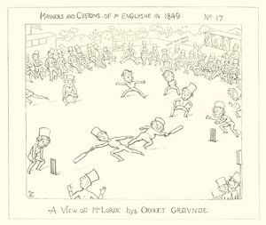 1849, Eine Ansicht des Lords Cricket Grounds