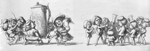 Kapellen spielen für Besucher der Großen Ausstellung, 1851 von Richard Doyle