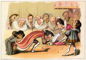 König Edward VI. gewährt eine Charta von Richard Doyle
