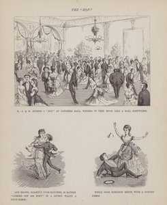 Seite aus The American Tour of Messrs Brown, Jones and Robinson von Richard Doyle