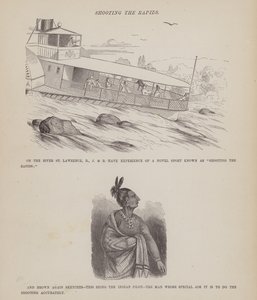 Seite aus The American Tour of Messrs Brown, Jones and Robinson (Gravur) von Richard Doyle