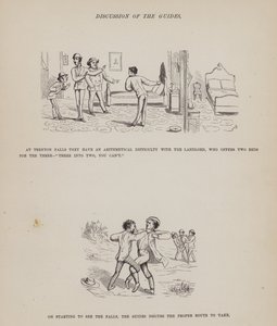 Seite aus The American Tour of Messrs Brown, Jones and Robinson (Gravur) von Richard Doyle