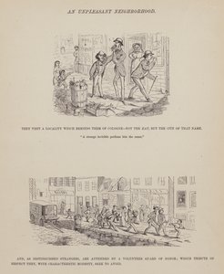 Seite aus The American Tour of Messrs Brown, Jones and Robinson (Gravur) von Richard Doyle