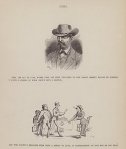 Seite aus Die amerikanische Tour von Messrs Brown, Jones und Robinson (Gravur)