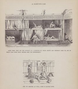 Seite aus Die amerikanische Tour von Herrn Brown, Jones und Robinson von Richard Doyle